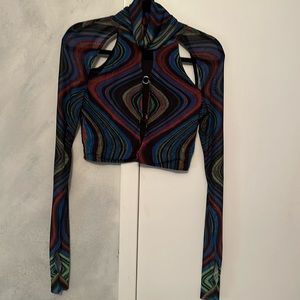 AFRM crop multi color top size S/P